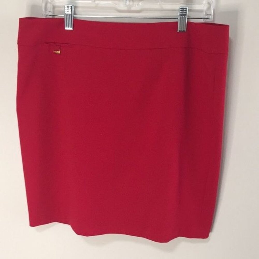 Calvin Klein Women’s Red Midi Skirt 14 Petite
